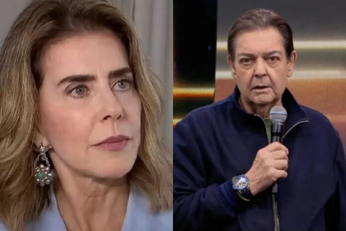 Maitê Proença e Faustão (Montagem/Área VIP)