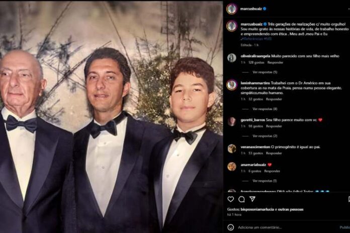 Essa é a postagem de Marcus Buaiz que os seguidores apontaram a semelhanças de José Marcus (Reprodução: Instagram)