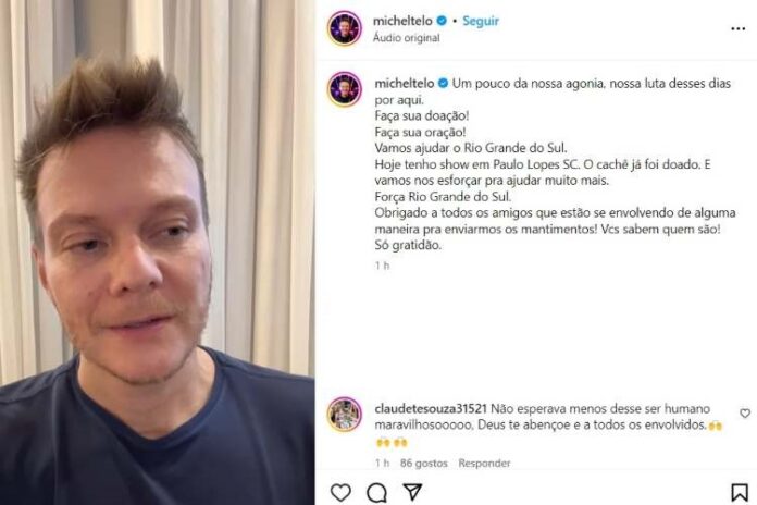 O desabafo de Michel Teló (Reprodução: Instagram)