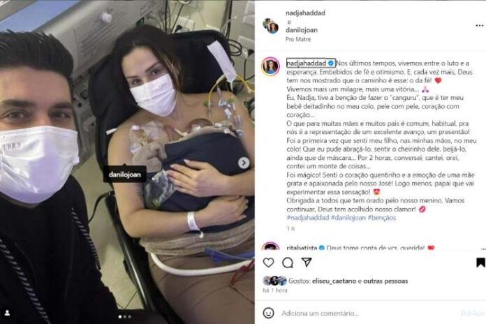 Nadja Haddad contando o método que realizou com José (Reprodução: Instagram)