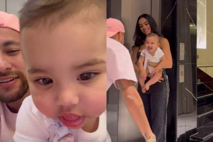 Neymar Jr. mostra momento fofo ao brincar com Mavie e Bruna Biancardi nas redes sociais - Área VIP