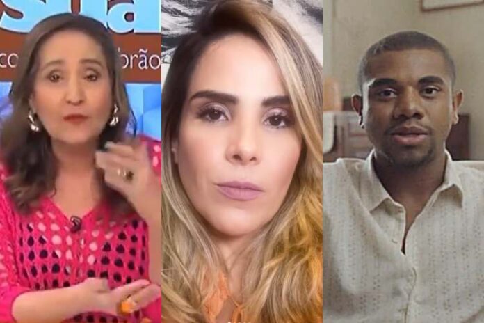 Sonia Abrão, Wanessa Camargo e Davi (RedeTV/Insragram/TV Globo)