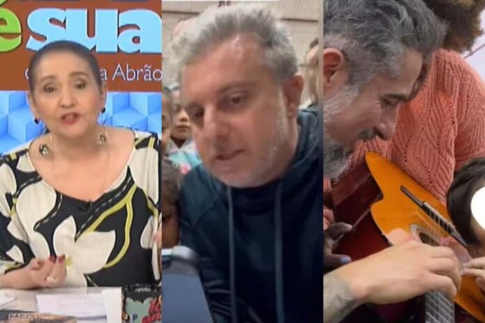 Sonia, Luciano Huck e Marcos Mion (Reprodução: RedeTV/ Instagram)