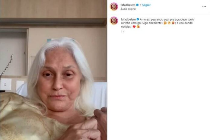 Fafá De Belém desabafando nas redes (Reprodução: Instagram)