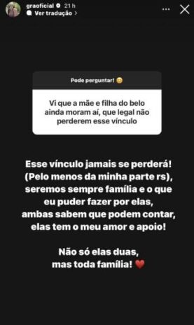 Gracyanne Barbosa respondendo os fãs (Reprodução: Instagram)