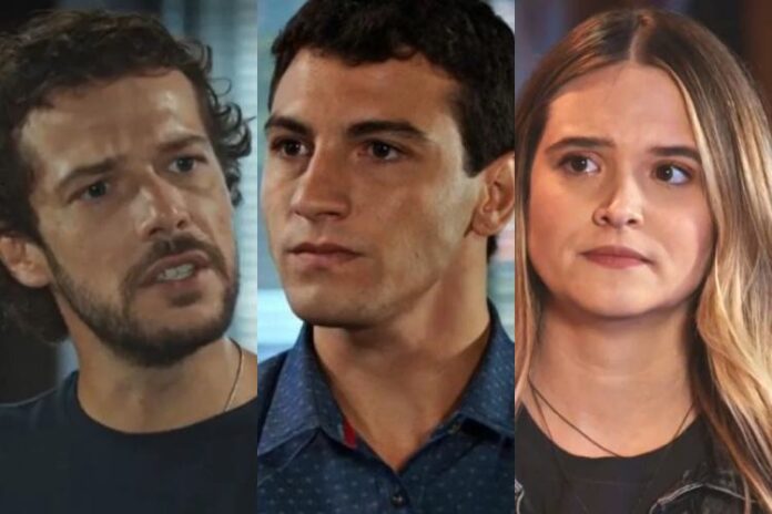 Luca, Murilo e Electra (Reprodução: TV Globo)