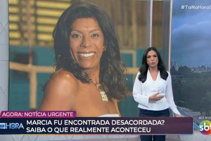 Márcia Dantas noticiando o caso da Márcia Fu (Reprodução: Instagram)