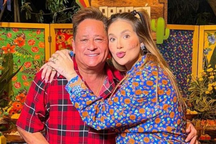 Virginia Fonseca e Leonardo no 'Arraiá do Leo' em Goiânia (Reprodução: Instagram)