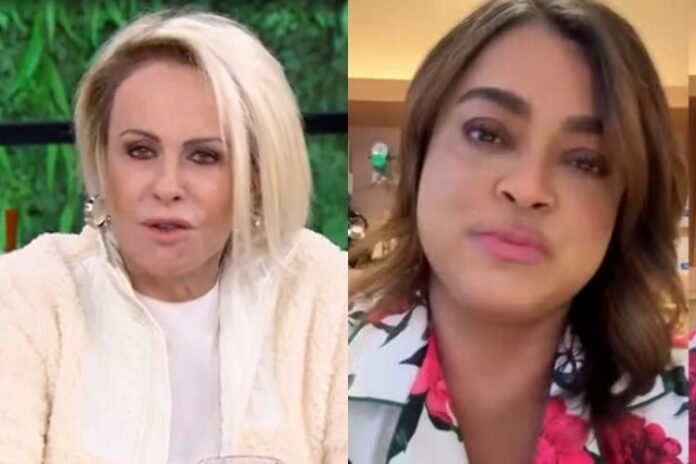 Ana Maria Braga mandando recado para a Preta Gil ao vivo (Reprodução: Instagram)