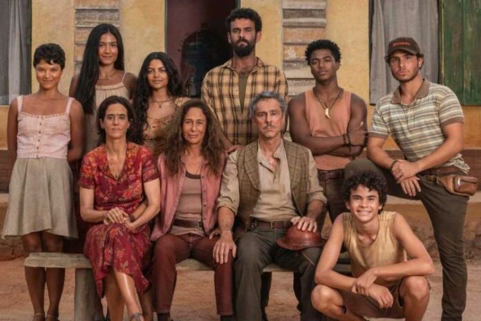 Elenco de No Rancho Fundo (Reprodução: TV Globo)