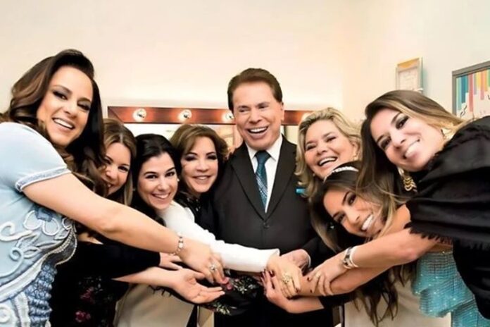 Silvio Santos com a família