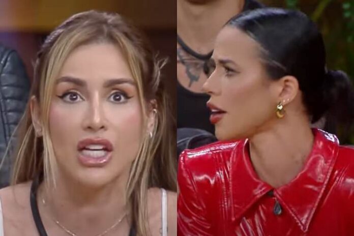 Babi Muniz e Larissa se estranhando ao vivo (Reprodução: Playplus)