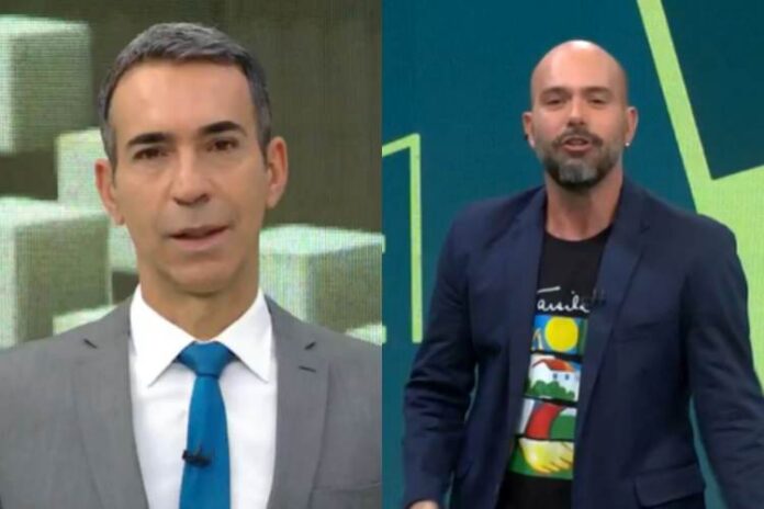 Cesar Tralli e Lucas Gutierrez (Reprodução: TV Globo)