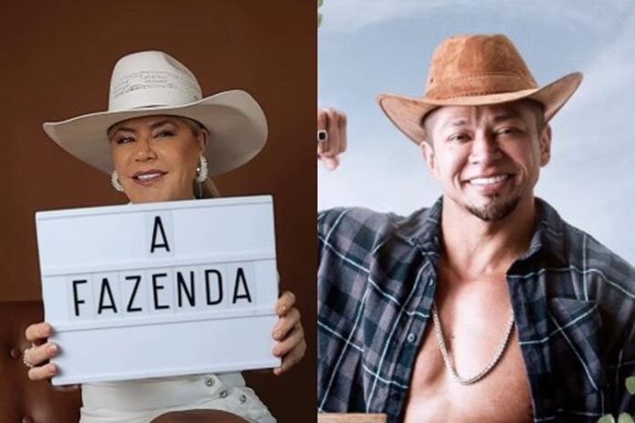 Flor Fernandez e Gilson em A Fazenda 16