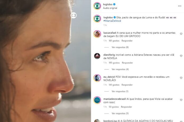 Os comentários do público sobre Mania de Você no Instagram 