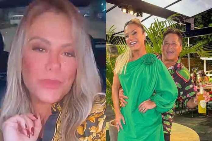 Poliana Rocha no carro revelando o convite que o Leonardo recusou (Reprodução: Instagram)