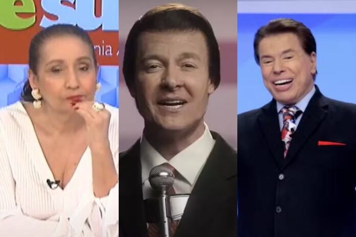 Sonia Abrão, Rodrigo Faro e Silvio Santos (Reprodução: RedeTV/Filme/SBT)