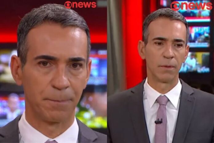 César Tralli comentando sobre o debate, ocorrido ontem, 3, na TV Globo, em seu Jornal na Globo News (Reprodução Instagram: GloboNews/Globoplay)