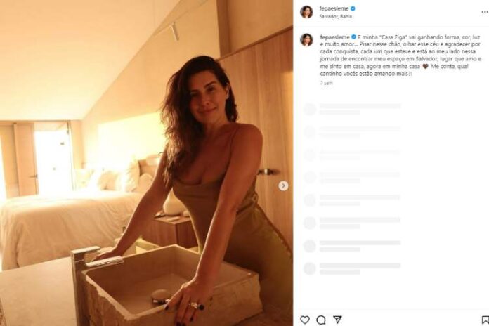 Fernanda Paes Leme desabafando sobre o sonho conquistado (Reprodução: Instagram)