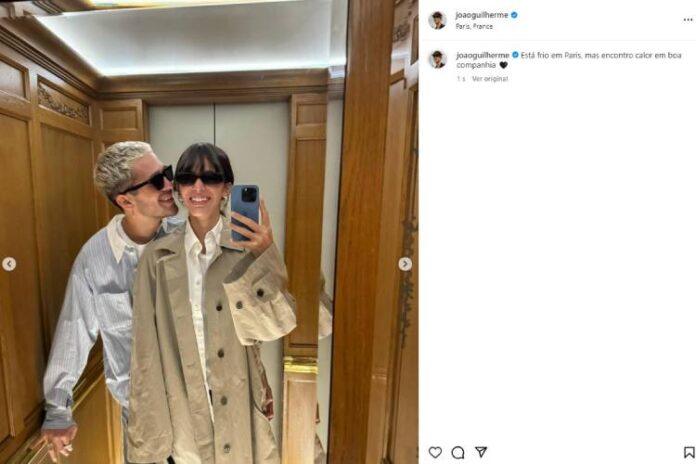 João Guilherme e Bruna Marquezine juntos em Paris (Reprodução: Instagram)