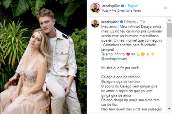 Letícia Spiller homenagenando o filho Pedro Novaes (Reprodução: Instagram)