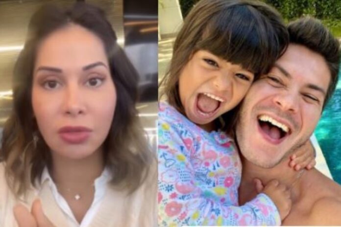 Maíra Cardi comenta festa da filha feita por Arthur Aguiar