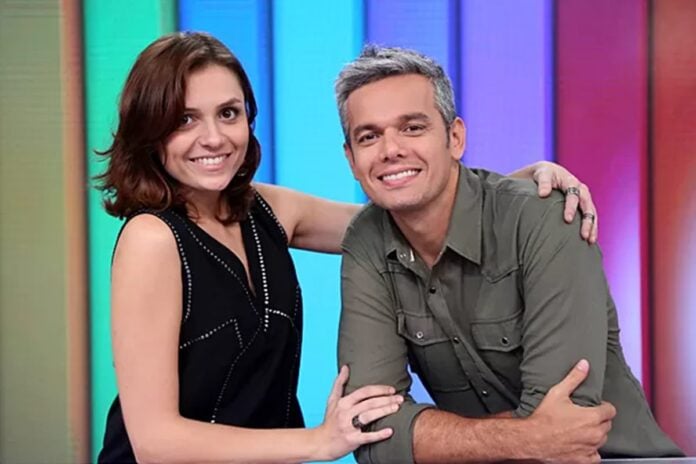 Monica Iozzi e Otaviano Costa no Vídeo Show