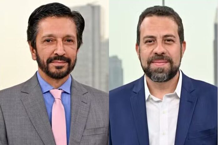 Ricardo Nunes e Guilherme Boulos - Foto: Globo