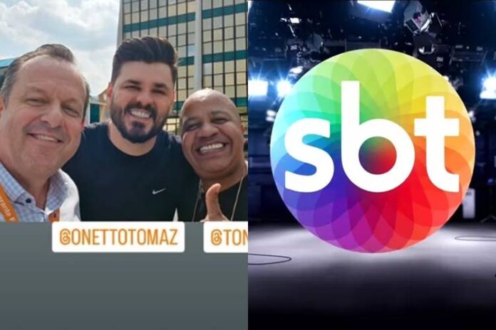 Diretor do SBT posou ao lado de humoristas. (Foto: reprodução/Instagram/SBT)