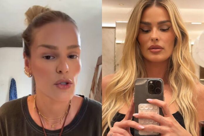 Yasmin Brunet fazendo o desabafo nas redes (Reprodução: Tiktok)