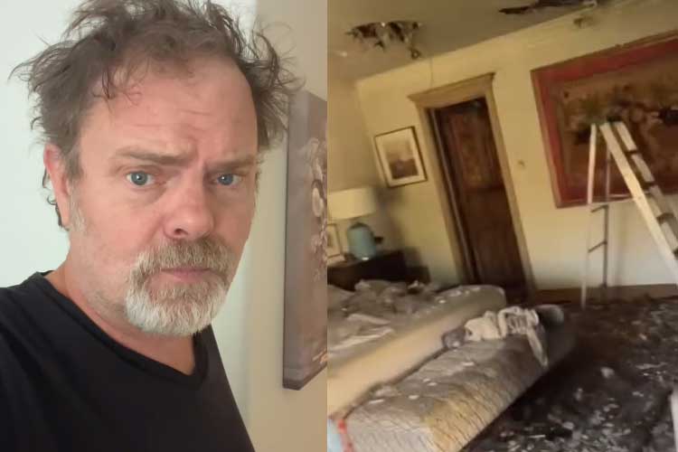 Casa de Rainn Wilson, astro de ‘The Office’, é destruída durante incêndio