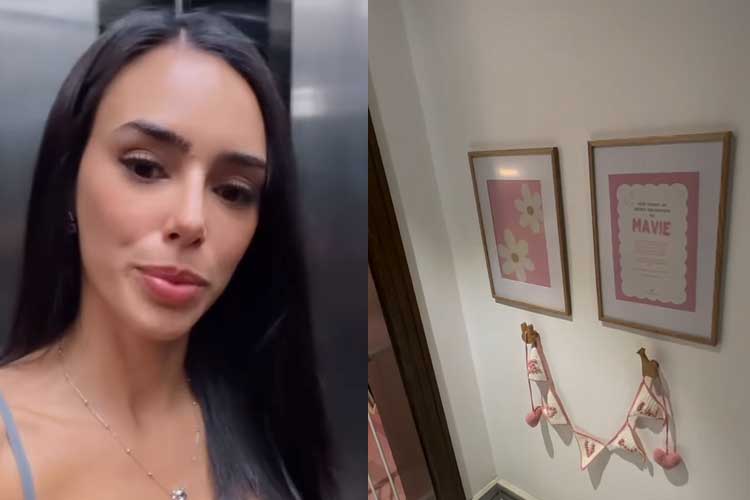 Que chiqueza! Bruna Biancardi mostra detalhes do quarto de Mavie