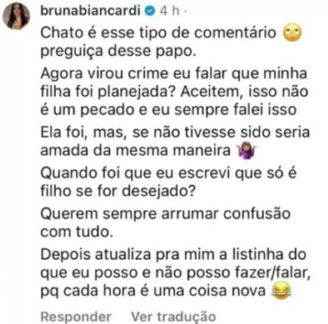 Comentário de Bruna Biancardi