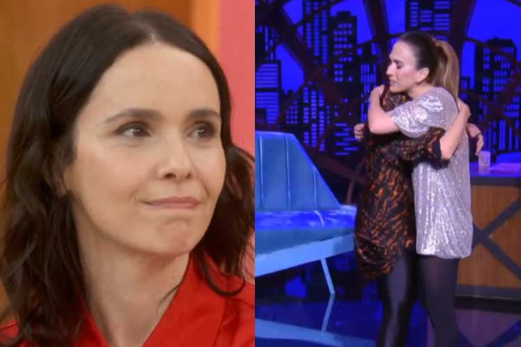 No ‘Encontro’, Débora Falabella revela como iniciou a sua amizade com Tatá Werneck: ‘Aconteceu isso’