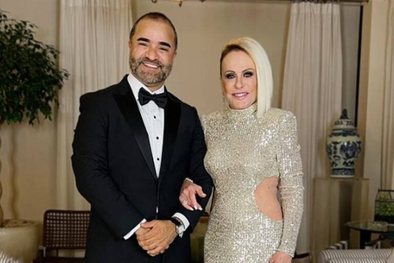 Ana Maria Braga ostenta elegância ao lado namorado Fábio Arruda e recebe elogios: “lindos”