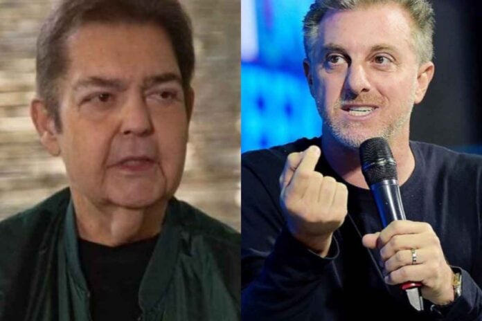 Faustão e Luciano Huck (Imagem: Montagem/Área VIP/Globo/Instagram)