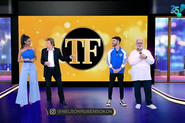 Flávia Noronha deixa Nelson Rubens ‘intrigado’, ao vivo, no TV Fama: “Falou para todos, né?”