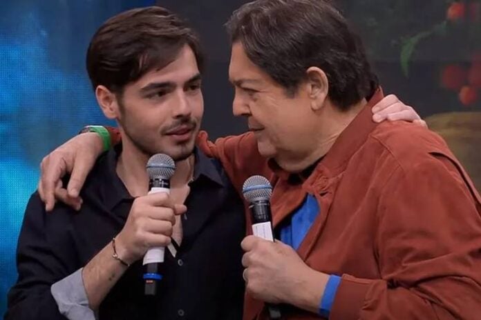 João Silva e Faustão. (Foto: reprodução/Band)