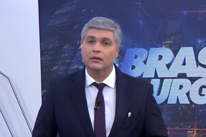 Joel Datena conversando com o público nesta segunda, 25 (Reprodução: Band TV)