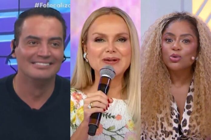 Leo Dias, Eliana e Cariúcha (Reprodução: SBT)