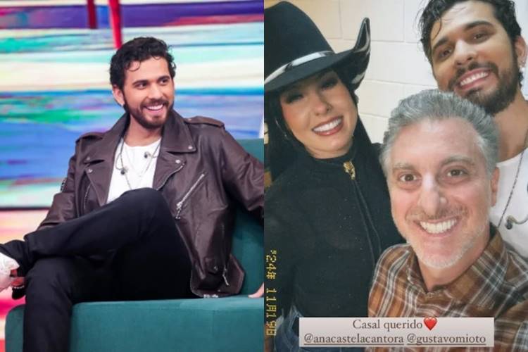 Luciano Huck, Gustavo Mioto e Ana Castela. (Foto: reprodução/Instagram)