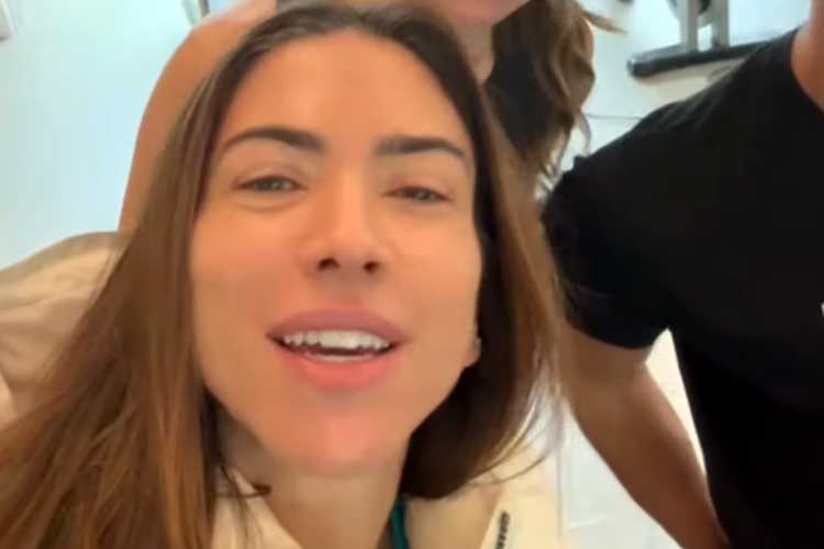 Patrícia Abravanel surge com Rebeca e Pato ao lado do pequeno Benjamin e faz pedido especial