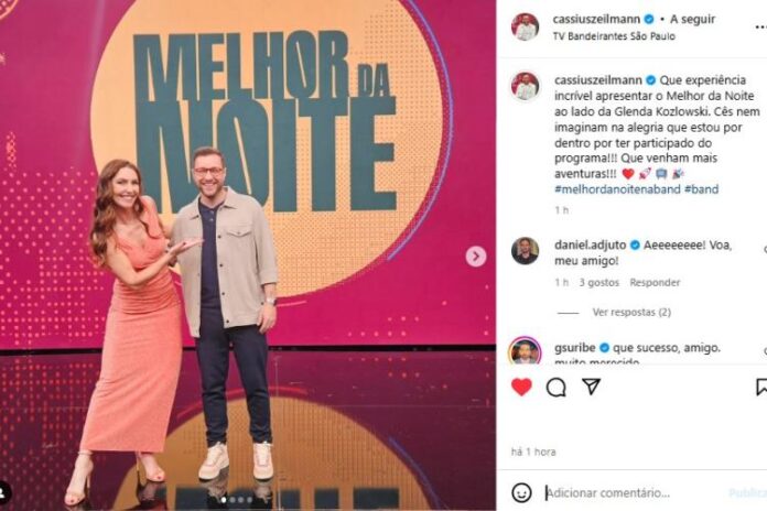 Cassius Zeilmann celebrou nas redes sociais (Reprodução: Instagram)