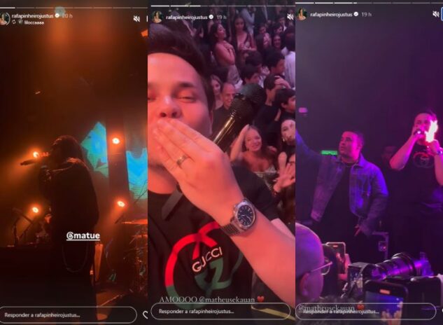 Rafaella Justus mostrando os shows da celebração: (Reprodução: Instagram)