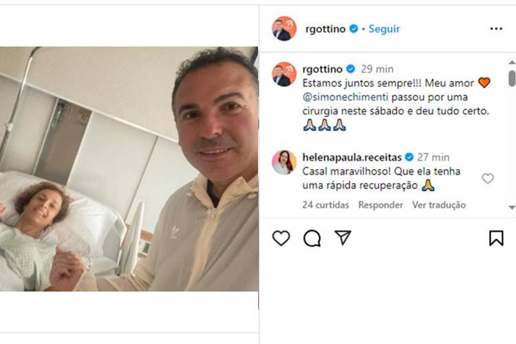 Publicação de Gottino nas redes sociais. (Foto: reprodução/Instagram)