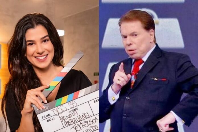 Renata Abravanel e Silvio Santos (Foto: Gabriel Cardoso/Divulgação SBT)