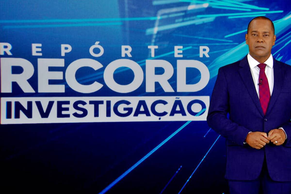 Luiz Fara Monteiro na apresentação do Repórter Record Investigação - Foto: Record