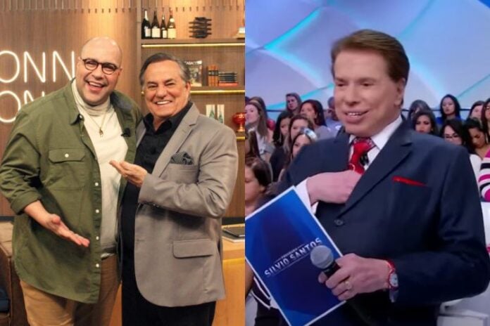 Tiago Abravanel, Ronnie Von e Silvio Santos (Crédito: Divulgação/RedeTV!/SBT)