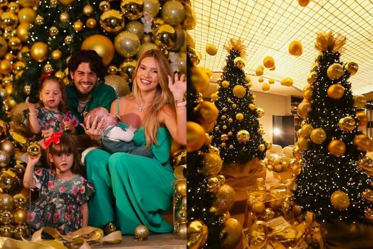 Virginia Fonseca exibe luxuosa decoração de Natal de sua mansão