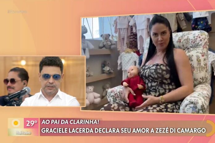 Zezé Di Camargo e Graciele Lacerda no Encontro